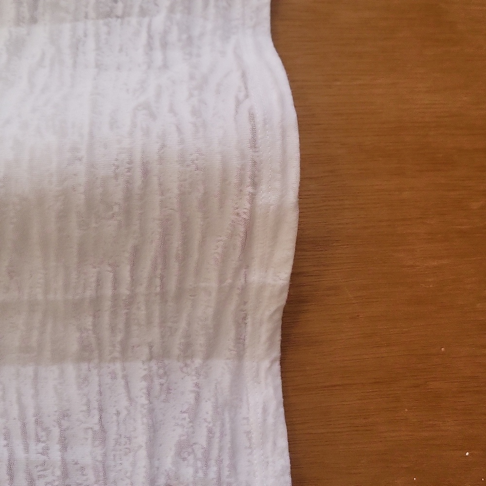 Champion White Hooded Long Sleeve Top Sheer Cover Up Top. Medium - Picture 14 of 15